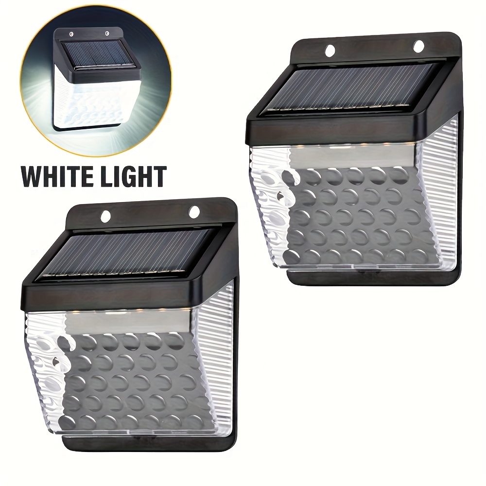 Led Lighting Wall Decor - ไฟ LED พลังงานแสงอาทิตย์ พร้อมเซ็นเซอร์ตรวจจับความเคลื่อนไหว PIR สำหรับติดผนัง