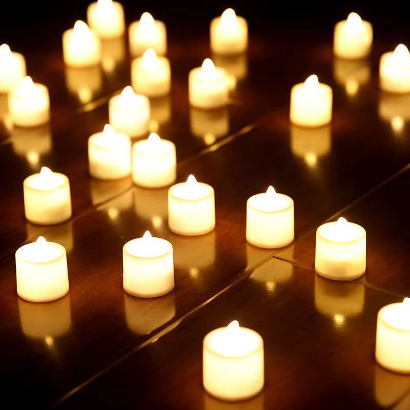 Ambient Lighting Decor For Room - ไฟ LED ตกแต่งรูปเทียน ไม่มีเปลวไฟจริง เหมาะสำหรับตกแต่งโต๊ะในบ้าน และให้แสงสว่างอบอุ่นในห้องนั่งเล่น