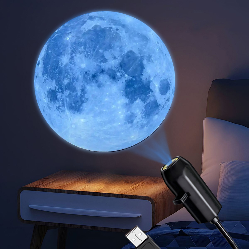 Sunset Lamp Projection - ไฟฉายโปรเจคเตอร์ดวงจันทร์ ดวงโลก บนเพดาน แบบ USB สร้างบรรยากาศ