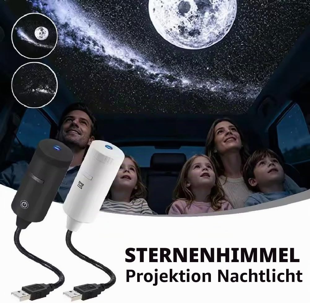 Ambient Lighting Decor For Room - โคมไฟโปรเจคเตอร์แสงดาวแบบพกพา ใช้งานง่าย เพียงเสียบปลั๊ก พร้อมแสงบรรยากาศหลากหลายสำหรับตกแต่งห้องนั่งเล่นและห้องนอนในบ้าน