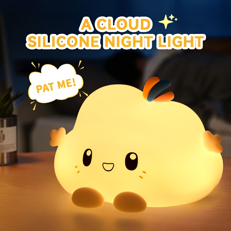 Lighting Table Decor - ไฟกลางคืนแบบคลาวด์, ระบบควบคุมการหรี่แสงแบบสัมผัส, การชาร์จและการตั้งเวลา, สำหรับการตกแต่งบ้าน, ตัวเลือกของขวัญที่สมบูรณ์แบบ