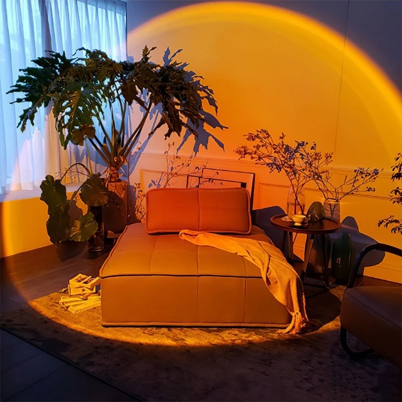 USB Sunset โคมไฟสายรุ้งบรรยากา - Sunset Lamp Projection บทวิจารณ์และราคา