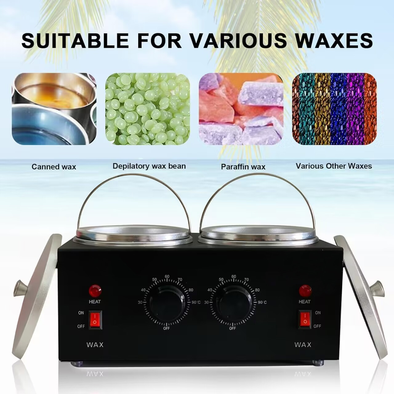 เครื่องทำแว็กซ์แบบคู่เครื่องทำ - Wax Melter Electric บทวิจารณ์และราคา