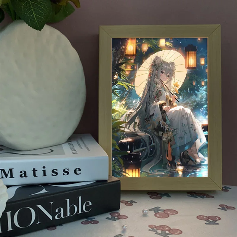 ชุดภาพวาดแสง Hatsune Miku จิตร - Lighting Decor Photos บทวิจารณ์และราคา