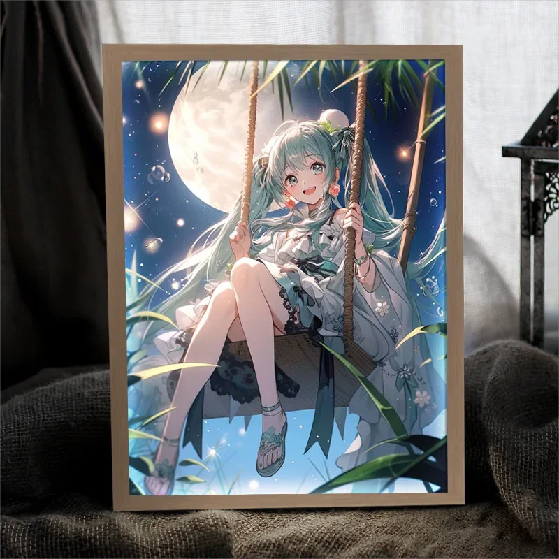 ชุดภาพวาดแสง Hatsune Miku จิตร - Lighting Decor Photos บทวิจารณ์และราคา