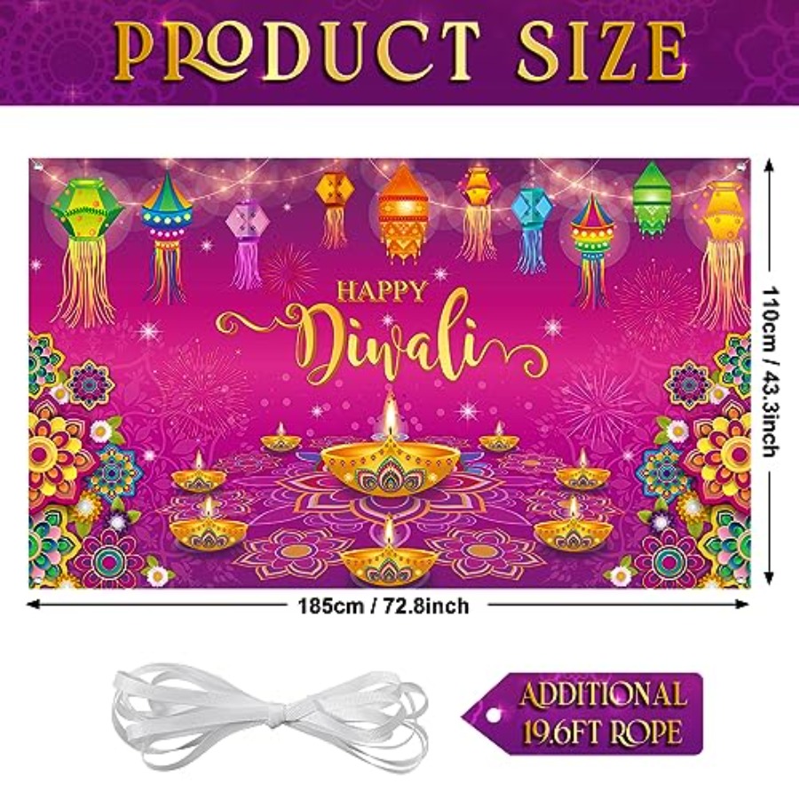 ฉากหลังตกแต่งงานดิวาลีสำหรับแข - Lighting Decoration For Diwali บทวิจารณ์และราคา
