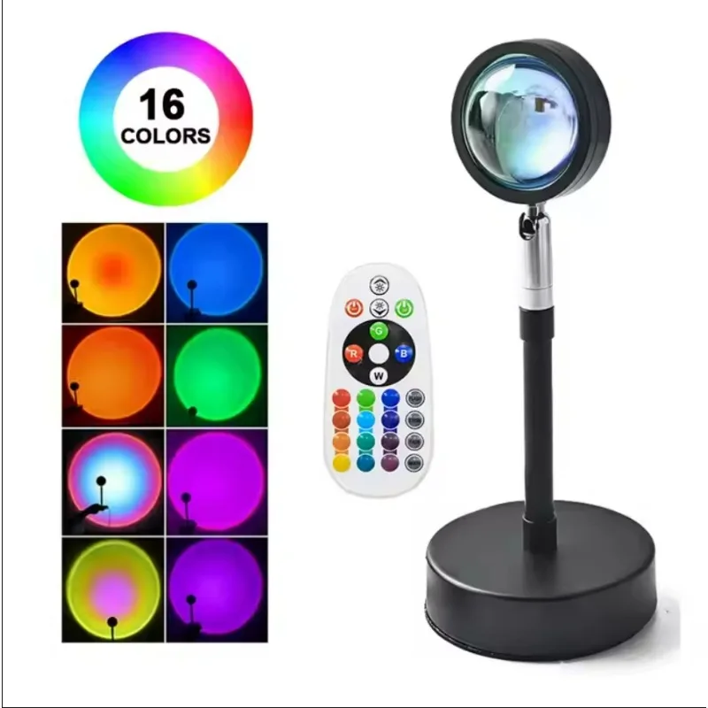 Sunset Mood Light หลายสี Sunse - Sunset Lamp Projection บทวิจารณ์และราคา