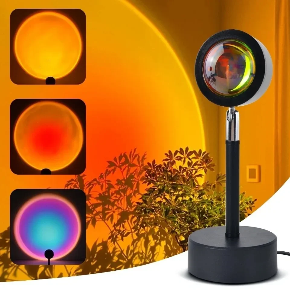 Sunset Mood Light หลายสี Sunse - Sunset Lamp Projection บทวิจารณ์และราคา