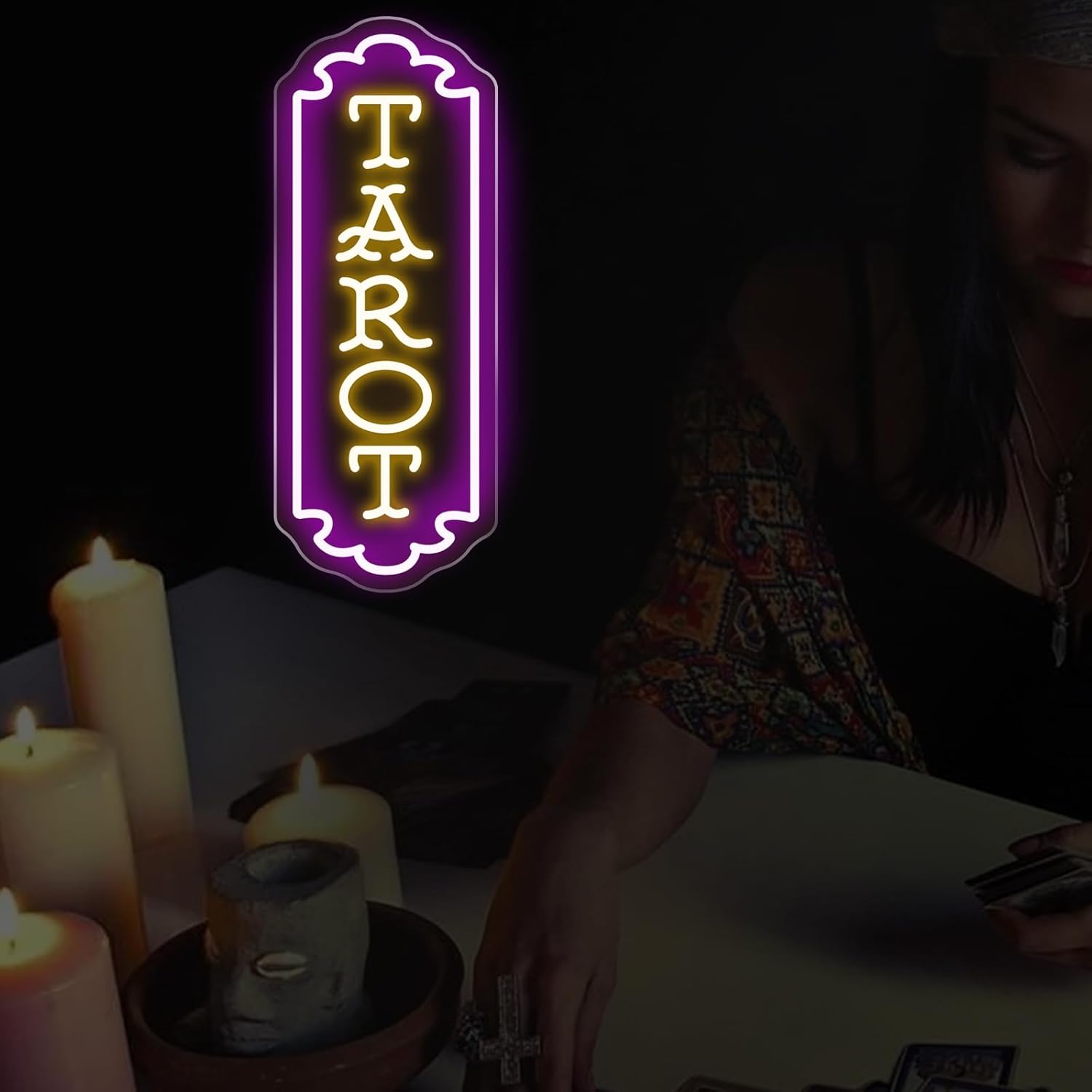 ป้ายไฟนีออนลายไพ่ทาโรต์ ใช้พลั - Led Lighting Wall Decor บทวิจารณ์และราคา