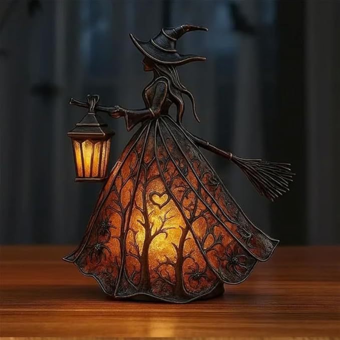 โคมไฟตั้งโต๊ะเรซินรูปแม่มดพร้อ - Lighting Table Decor บทวิจารณ์และราคา