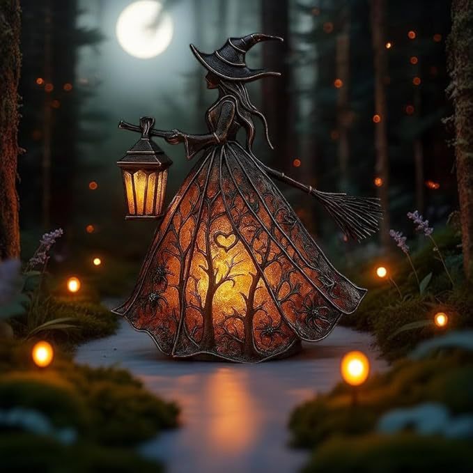 โคมไฟตั้งโต๊ะเรซินรูปแม่มดพร้อ - Lighting Table Decor บทวิจารณ์และราคา