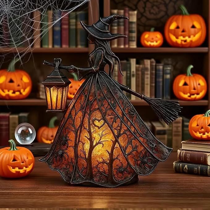 โคมไฟตั้งโต๊ะเรซินรูปแม่มดพร้อ - Lighting Table Decor บทวิจารณ์และราคา