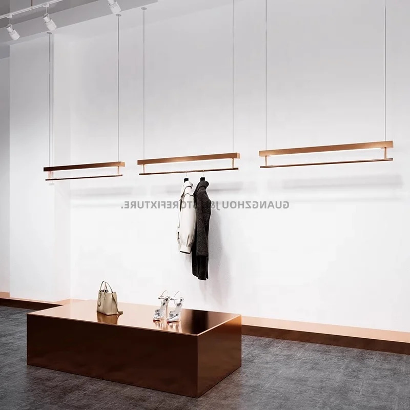 ราวแขวนเสื้อผ้าสีโรสโกลด์แบบให - Furniture Lighting & Decor Magazine บทวิจารณ์และราคา