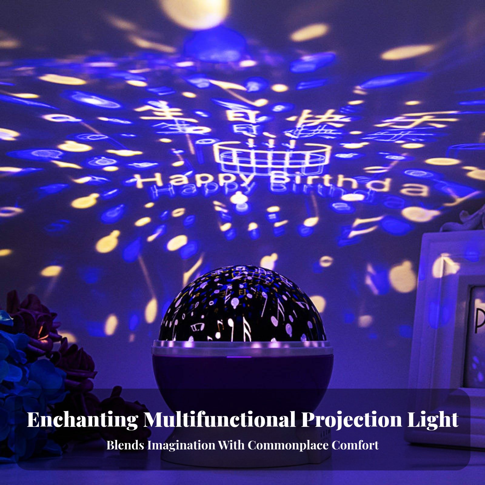 อุปกรณ์ฉายภาพกาแล็กซี เอฟเฟกต์ - Lighting Decor Bedroom บทวิจารณ์และราคา