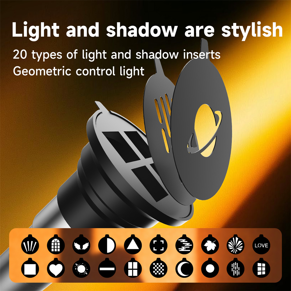 ไฟฉายถ่ายภาพแบบใหม่ 4 สี RGB L - Sunset Lamp Projection บทวิจารณ์และราคา