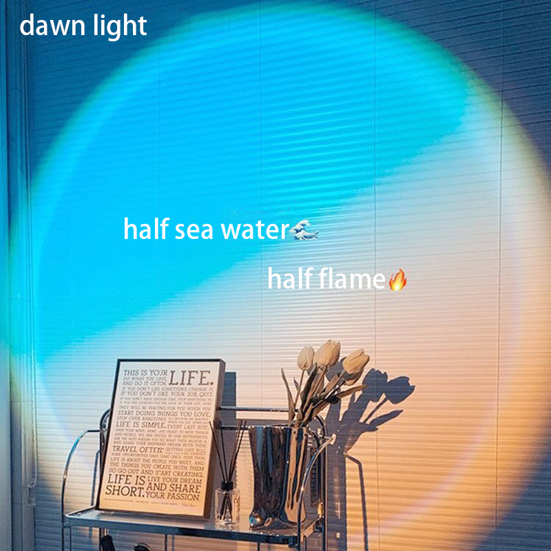 โคมไฟตั้งโต๊ะแบบชาร์จไฟผ่าน US - Sunset Lamp Projection บทวิจารณ์และราคา