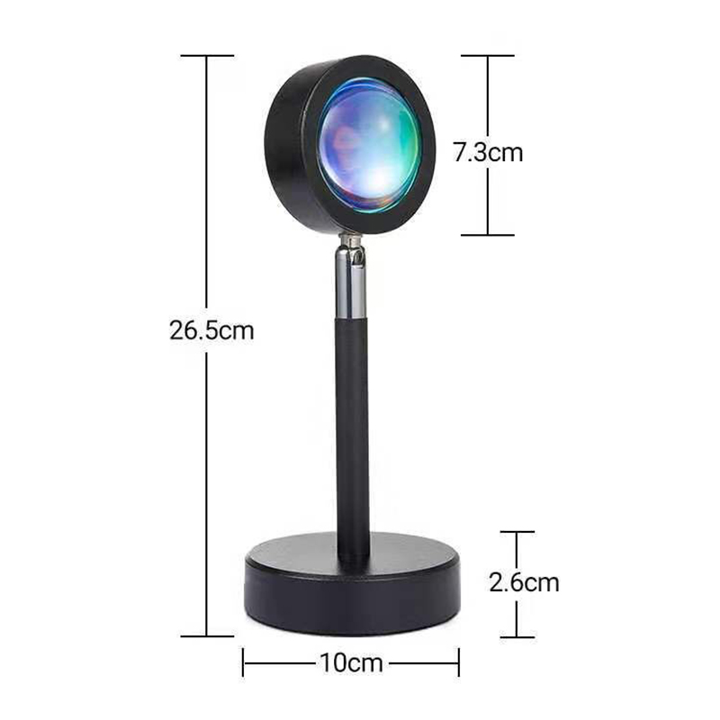 โคมไฟตั้งโต๊ะแบบชาร์จไฟผ่าน US - Sunset Lamp Projection บทวิจารณ์และราคา