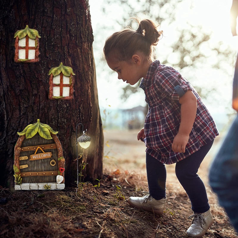 หน้าต่างและประตูบ้านนางฟ้าจิ๋ว - Lighting Tree Decor บทวิจารณ์และราคา