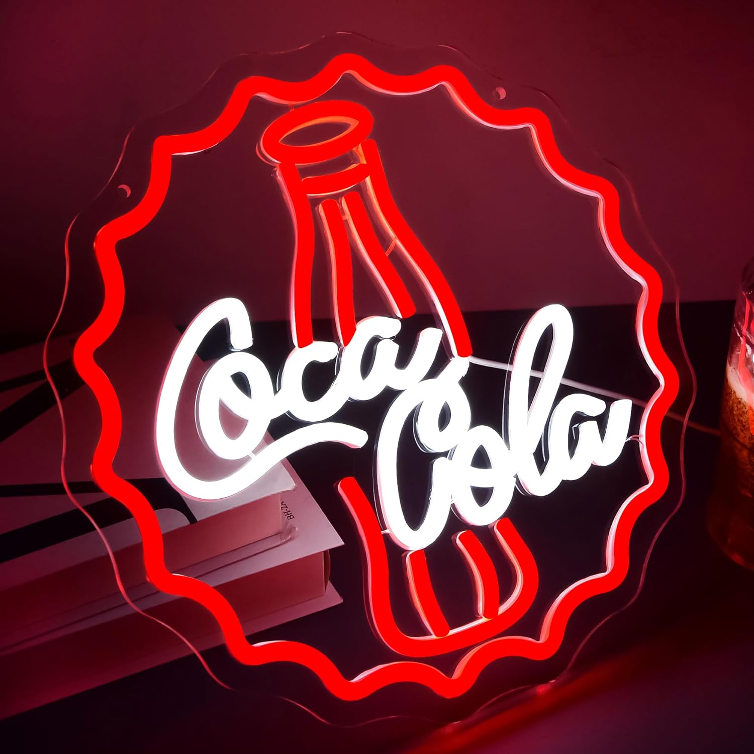 โคล่า นีออน ซิก ไซน์ อาร์ต วอล - Led Lighting Wall Decor บทวิจารณ์และราคา