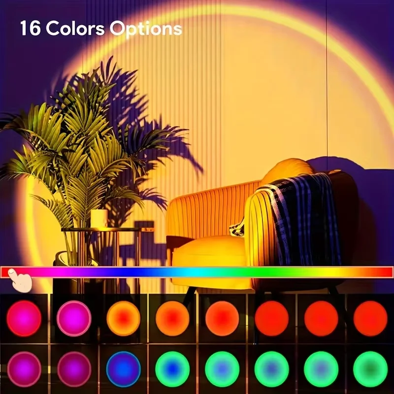 ไฟฉายโปรเจคเตอร์พระอาทิตย์ตกสี - Sunset Lamp Projection บทวิจารณ์และราคา