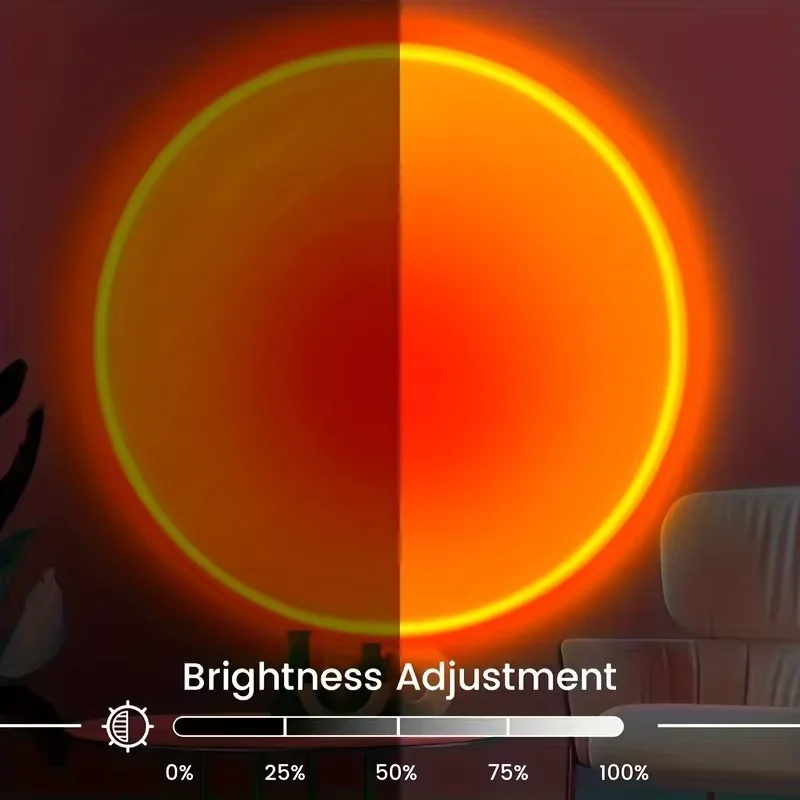 ไฟฉายโปรเจคเตอร์พระอาทิตย์ตกสี - Sunset Lamp Projection บทวิจารณ์และราคา