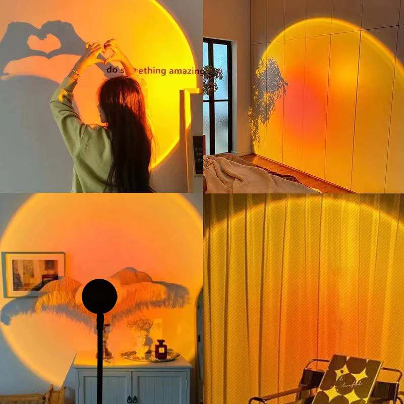 Sunset โคมไฟ Night Light หลายส - Sunset Lamp Projection บทวิจารณ์และราคา