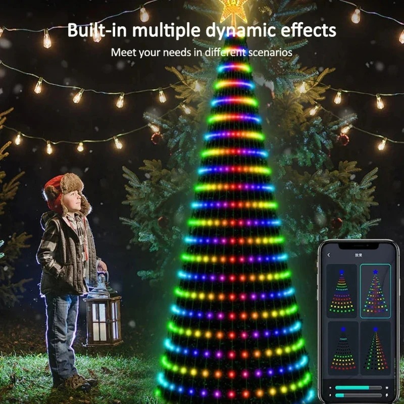 ไฟประดับต้นคริสต์มาสรูปดาว RGB - Lighting Tree Decor บทวิจารณ์และราคา