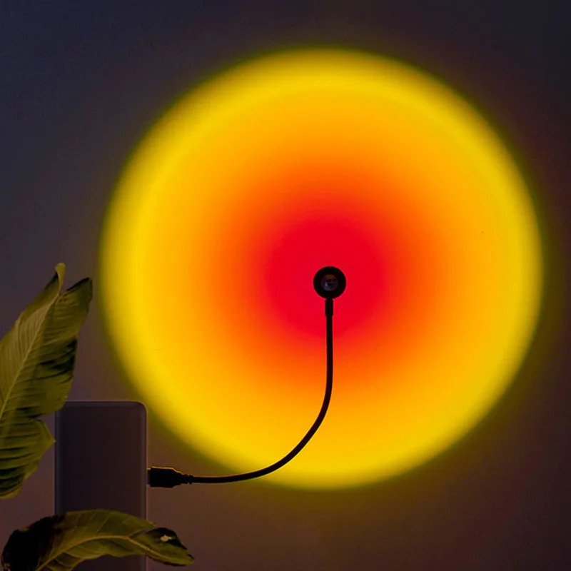 1-4 ชิ้นโคมไฟพระอาทิตย์ตก LED  - Sunset Lamp Projection บทวิจารณ์และราคา