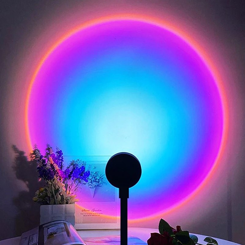 1-4 ชิ้นโคมไฟพระอาทิตย์ตก LED  - Sunset Lamp Projection บทวิจารณ์และราคา