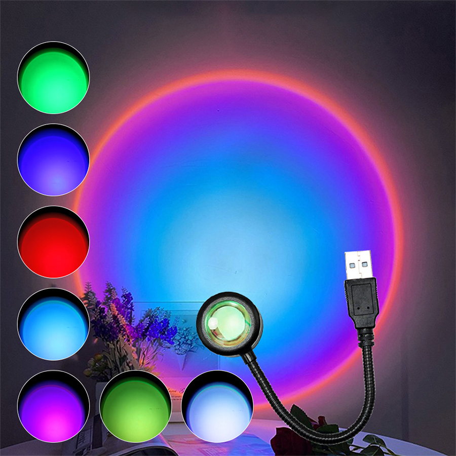 โปรเจคเตอร์ไฟ LED รูปพระอาทิตย - Sunset Lamp Projection บทวิจารณ์และราคา