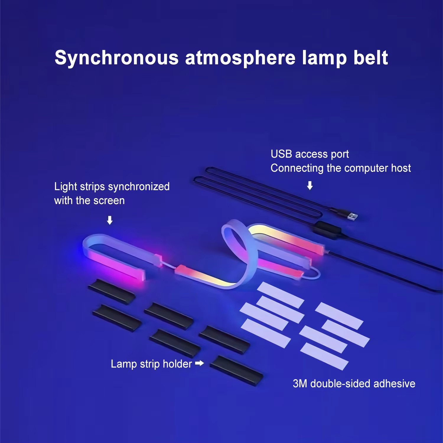 ไฟ RGB สำหรับเล่นเกม แถบไฟ LED - Ambient Lighting Decor For Room บทวิจารณ์และราคา