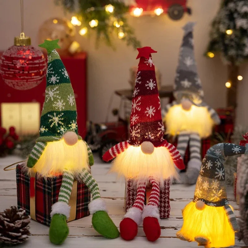 ตุ๊กตาโนมคริสต์มาสแบบไม่มีหน้า - Lighting Tree Decor บทวิจารณ์และราคา
