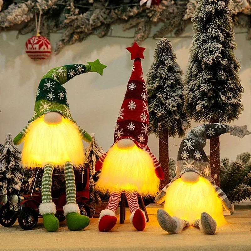 ตุ๊กตาโนมคริสต์มาสแบบไม่มีหน้า - Lighting Tree Decor บทวิจารณ์และราคา