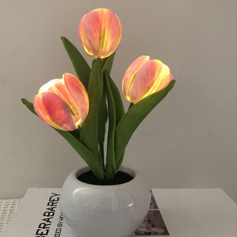 โคมไฟ LED รูปดอกทิวลิป จำลองแส - Ambient Lighting Decor For Room บทวิจารณ์และราคา