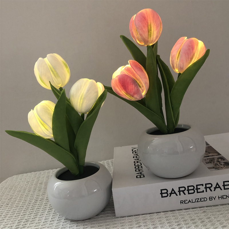 โคมไฟ LED รูปดอกทิวลิป จำลองแส - Ambient Lighting Decor For Room บทวิจารณ์และราคา