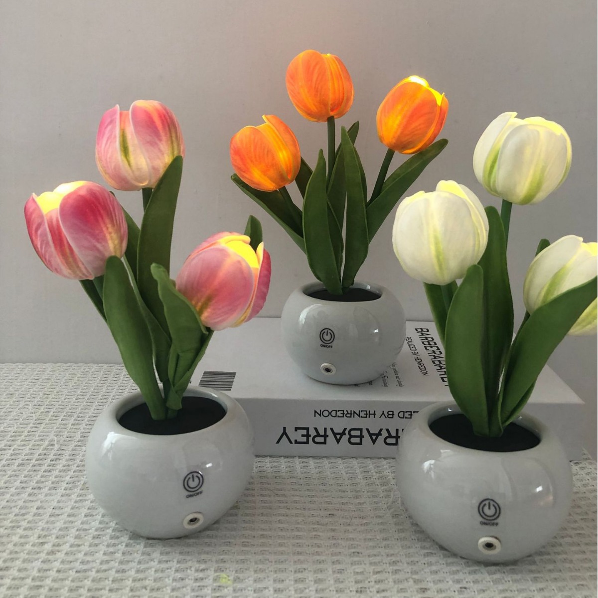 โคมไฟ LED รูปดอกทิวลิป จำลองแส - Ambient Lighting Decor For Room บทวิจารณ์และราคา