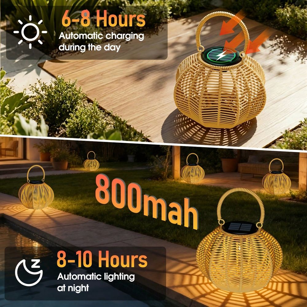 โคมไฟพลังงานแสงอาทิตย์แบบหวายส - Ambient Lighting Decor For Room บทวิจารณ์และราคา