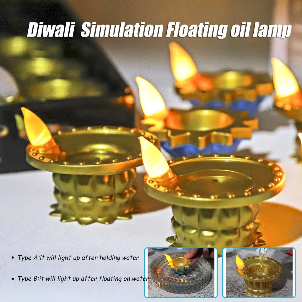 โคมไฟเทียนไข LED Diwali จำลองเ - Lighting Decoration For Diwali บทวิจารณ์และราคา