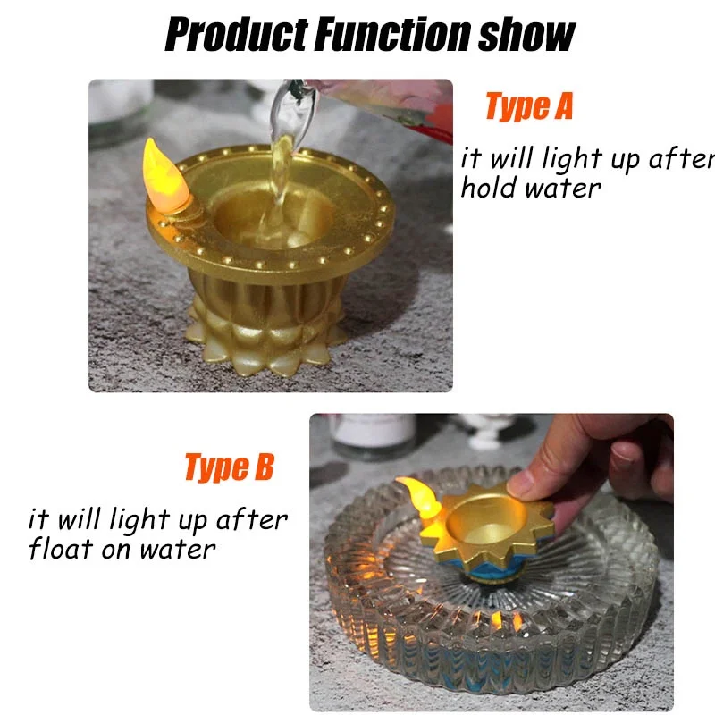 โคมไฟเทียนไข LED Diwali จำลองเ - Lighting Decoration For Diwali บทวิจารณ์และราคา