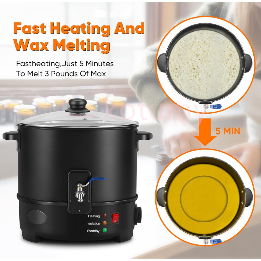 เครื่องทำเทียนแบบหลอมละลายขี้ผ - Wax Melter Electric บทวิจารณ์และราคา