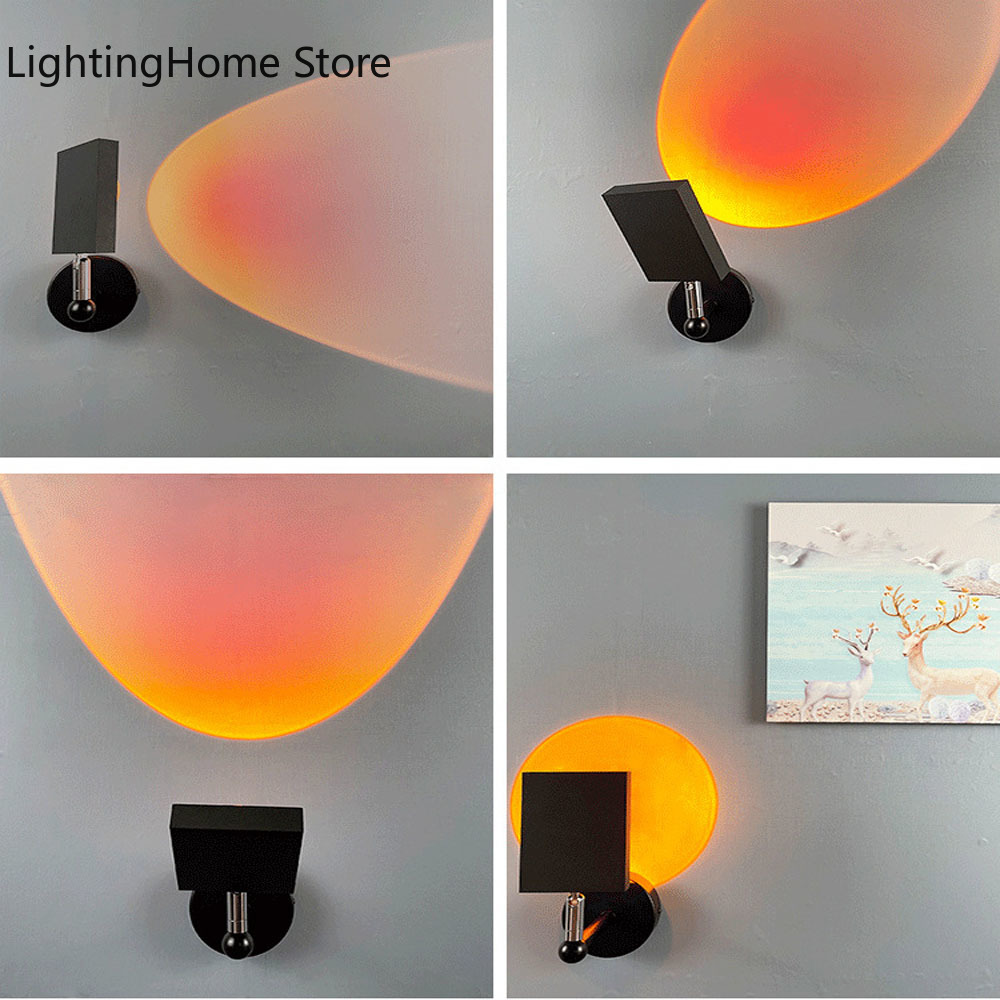 Sunset Rainbow ฉายโคมไฟสุทธิสี - Sunset Lamp Projection บทวิจารณ์และราคา